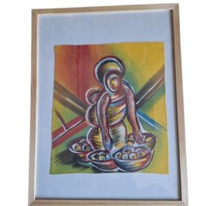CUADROS EN PINTURAS ACRILICAS, SILUETAS NOMADAS